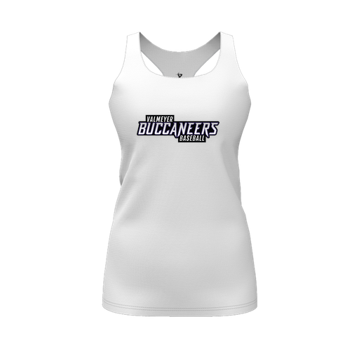 [FT0TRBWH-FYS-LOGO2] Decker Racerback Tank Top (Female Youth S, White, Logo 2)