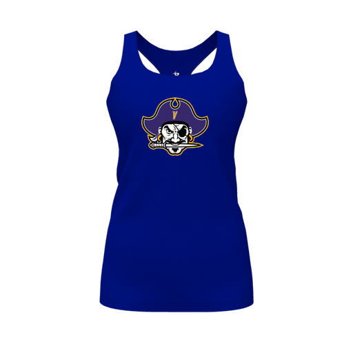 [FT0TRBRY-FYS-LOGO1] Decker Racerback Tank Top (Female Youth S, Royal, Logo 1)