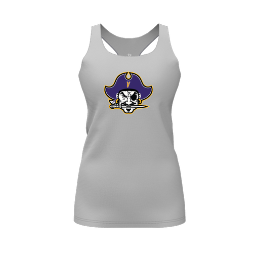 [FT0TRBGY-FYS-LOGO1] Decker Racerback Tank Top (Female Youth S, Gray, Logo 1)