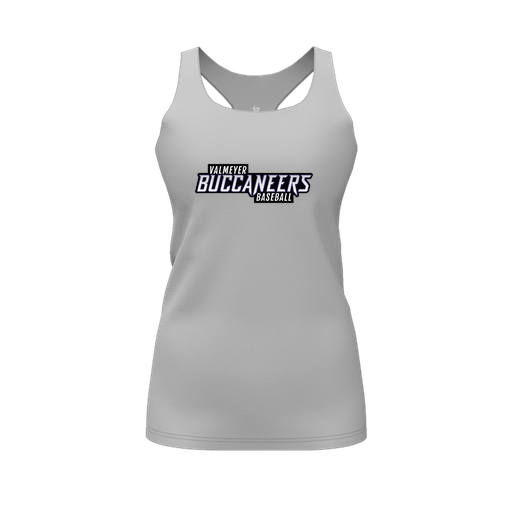 [FT0TRBGY-FYS-LOGO2] Decker Racerback Tank Top (Female Youth S, Gray, Logo 2)