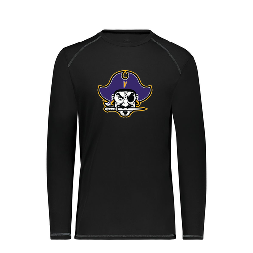 [6845.080.S-LOGO1] Men's SoftTouch Long Sleeve (Adult S, Black, Logo 1)