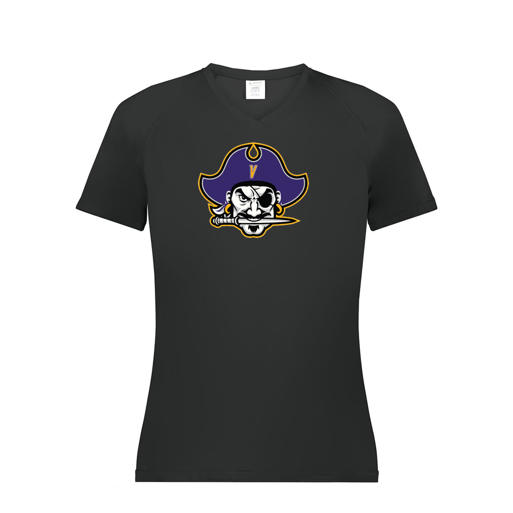 Ladies Smooth Sport V-Neck T-Shirt