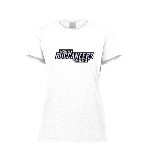 [FTSCUBWH-FAXS-LOGO2] Decker Women's Tri-Blend T-Shirt - Short Sleeve (Female Adult XS, White, Logo 2)