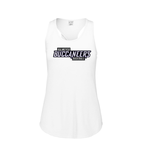 [FT0TUBWH-FAS-LOGO2] Ladies Tri Blend Tank Top (Female Adult S, White, Logo 2)
