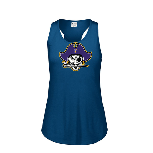 [FT0TUBNV-FAS-LOGO1] Ladies Tri Blend Tank Top (Female Adult S, Navy, Logo 1)