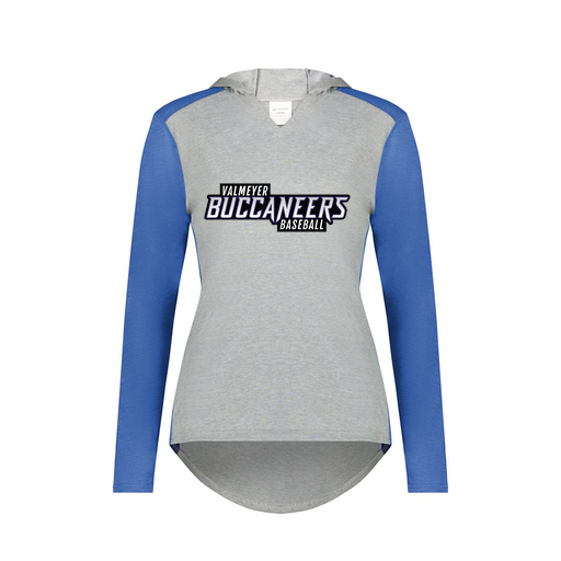 [6902.28V.XS-LOGO2] Ladies Vintage Hoodie (Female Adult XS, Royal, Logo 2)