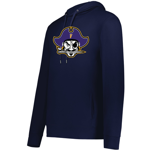 [222598.065.S-LOGO1] Men's Ventura Thin Knit Hoodie (Adult S, Navy, Logo 1)