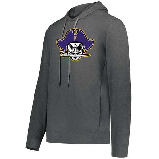 [222598.013.S-LOGO1] Men's Ventura Thin Knit Hoodie (Adult S, Gray, Logo 1)