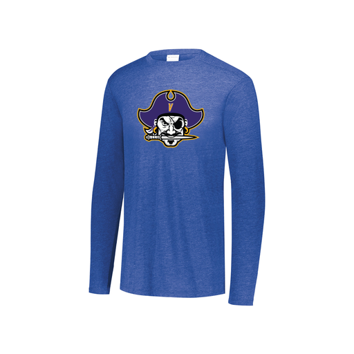 [3076.U55.S-LOGO1] Youth LS Ultra-blend T-Shirt (Youth S, Royal, Logo 1)