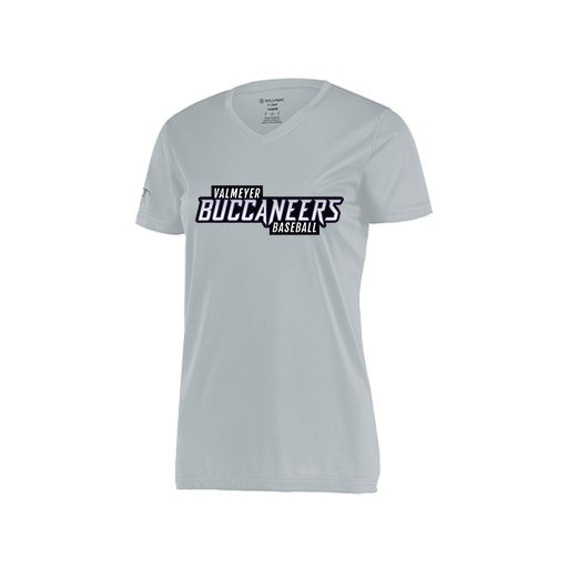 [222820.099.S-LOGO2] Ladies Movement Dri Fit Shirt (Female Adult S, Silver, Logo 2)
