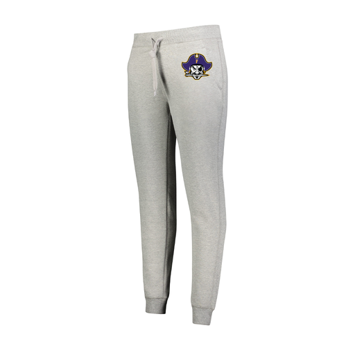 [229748.017.XS-LOGO1] Ladies 60/40 Fleece Jogger (Female Adult XS, Silver, Logo 1)