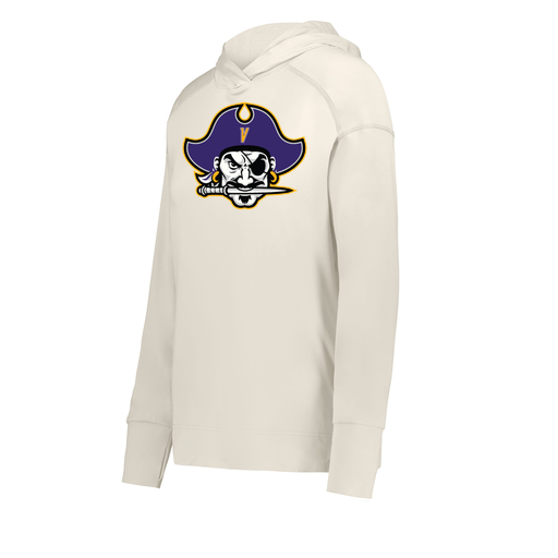 [222798-WHT-FAXS-LOGO1] Ladies Ventura Thin Knit Hoodie (Female Adult XS, White, Logo 1)
